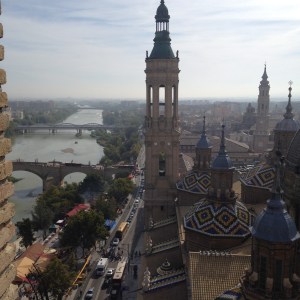 View from tower of the Pillar Vista de la torre del Pilar
